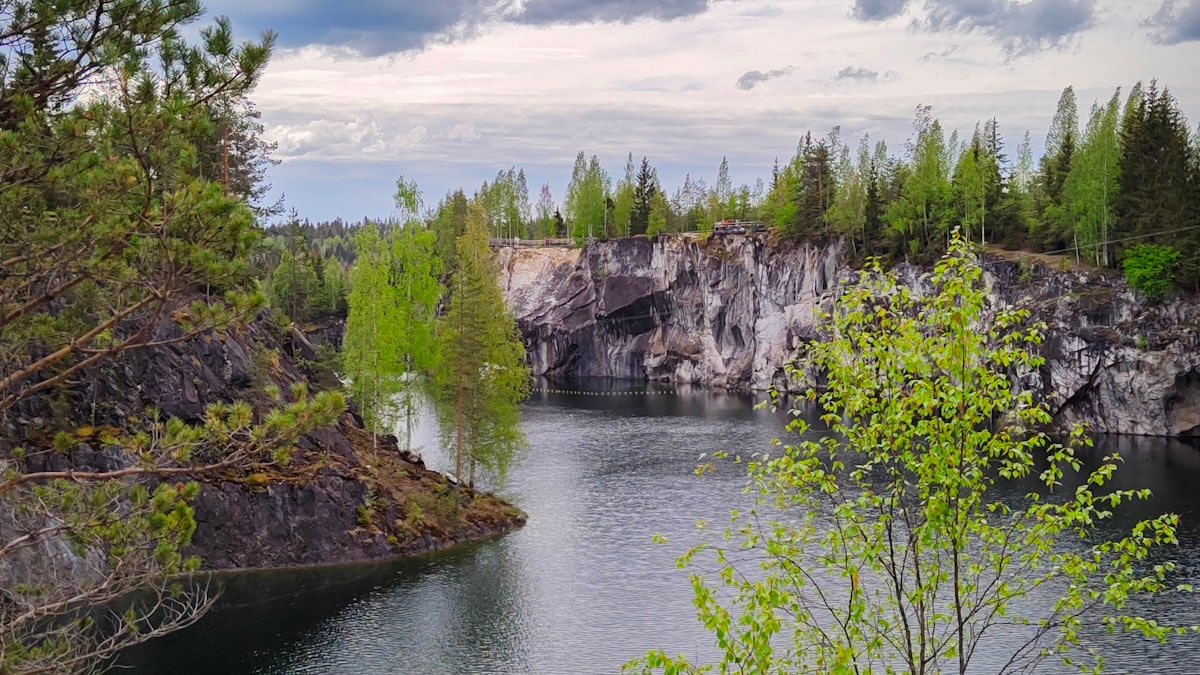 Marble Canyon in the Republic of Karelia.